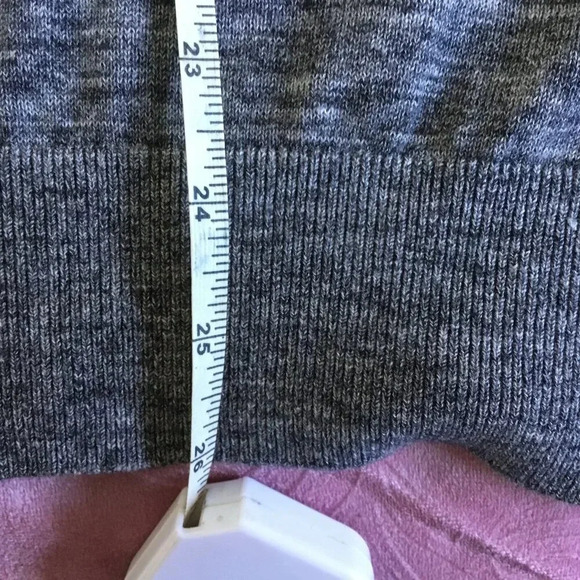 H&M Slim fit sweater in fine Coton 100% knit gray size L - Picture 6 of 7